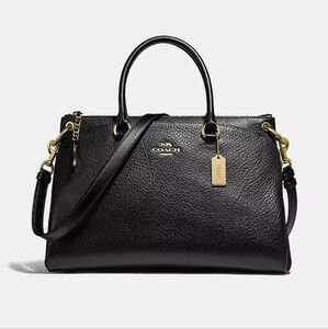 COACH Mia Satchel Black Gold Hardware - Superior Quality